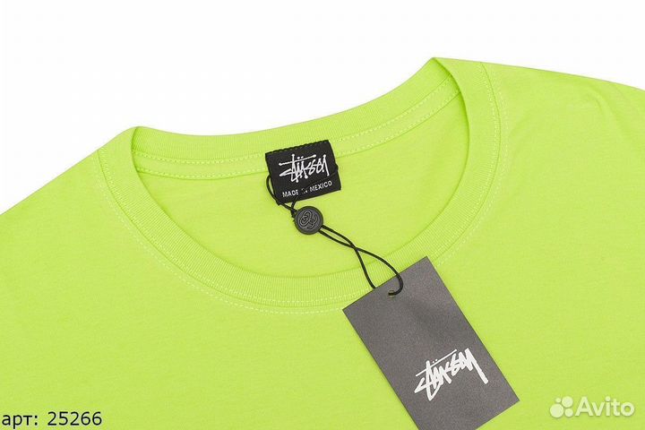 Футболка Stussy violet spider Зеленая