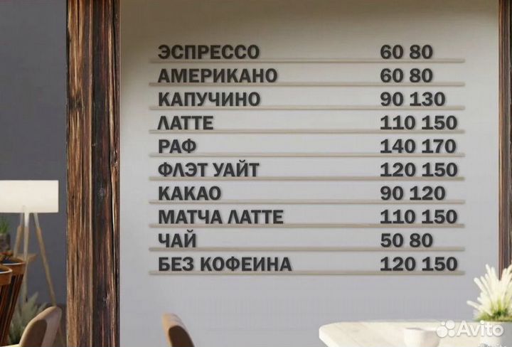 Наборное меню