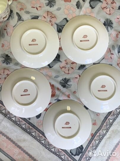 Кофейная пара лфз костяной фарфор 1990 год