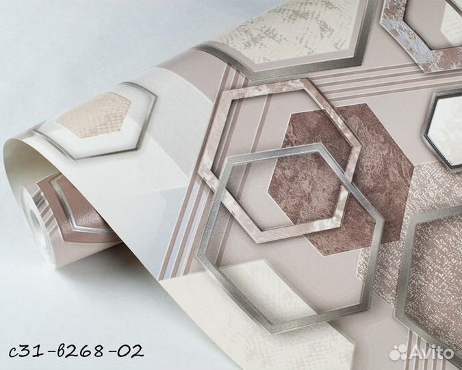Обои саратовские Гексагон 0,53*10,05 м