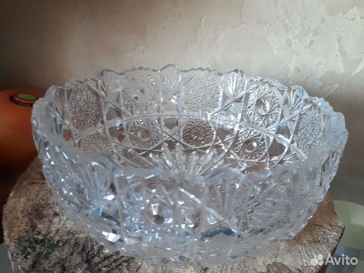 Ваза хрустальная СССР большая