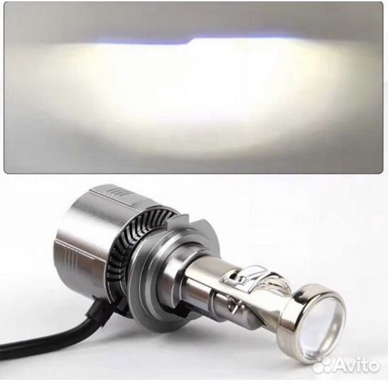 Светодиодные лампы led h7 с линзой