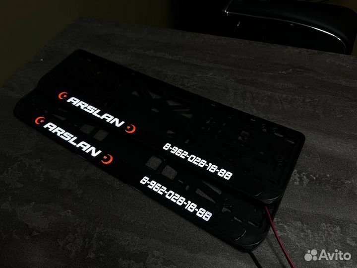 Рамка номерного знака led подсветка