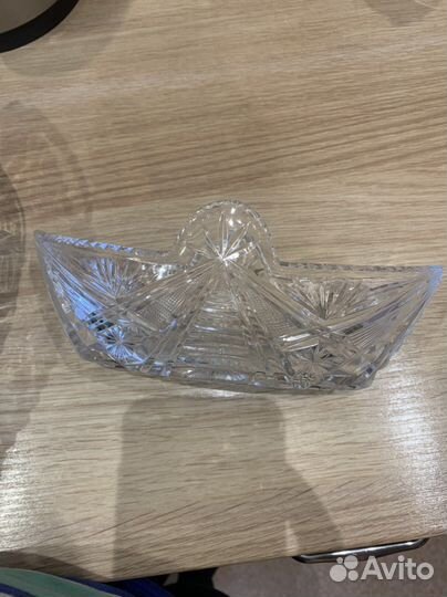Конфетница СССР хрусталь