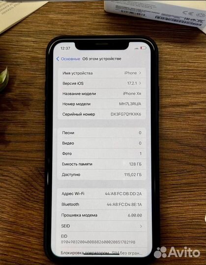iPhone Xr, 128 ГБ