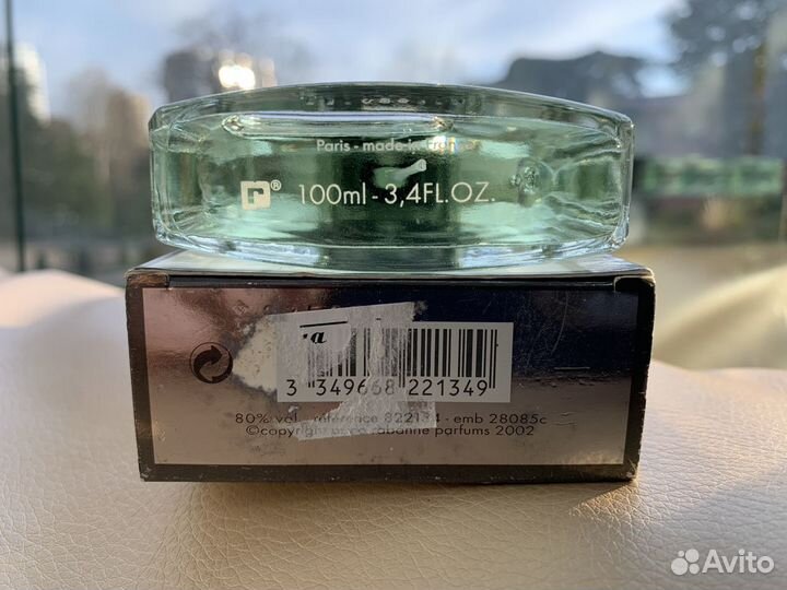 Туалетная вода pacorabanne 100ml