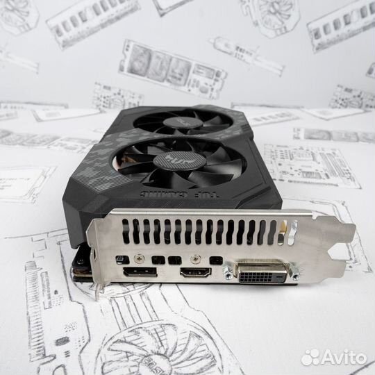 Видеокарта asus TUF GTX 1660 super