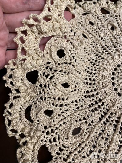 Салфетки вязаные крючком 35 см