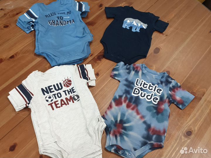 Боди для мальчиков 6-9 мес