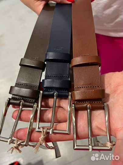 Ремень кожаный мужской Италия