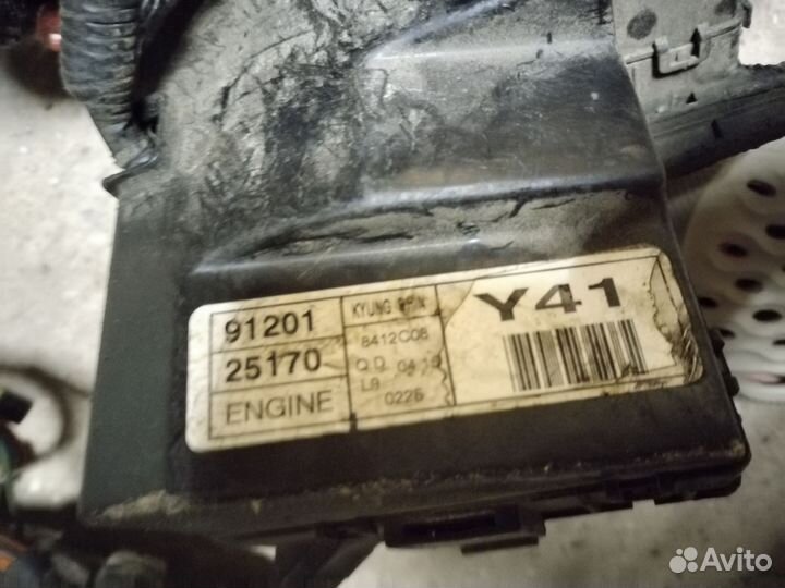 Электропроводка подкапотного hyundai accent АКПП