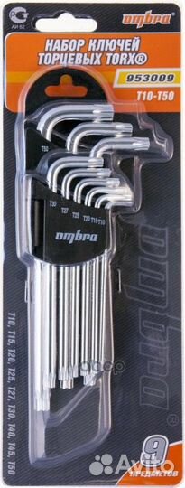 953009 набор ключей Г-обр. torx 9пр.Т10Н,Т15Н