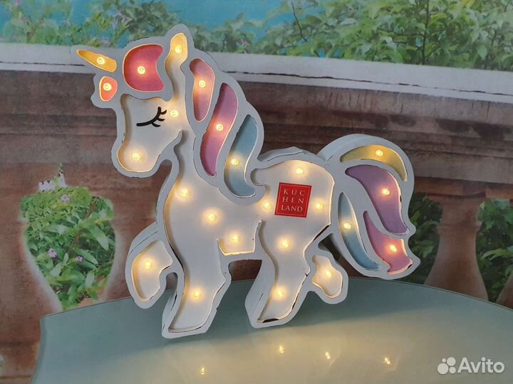 Декоративный светильник Kuchenland единорог