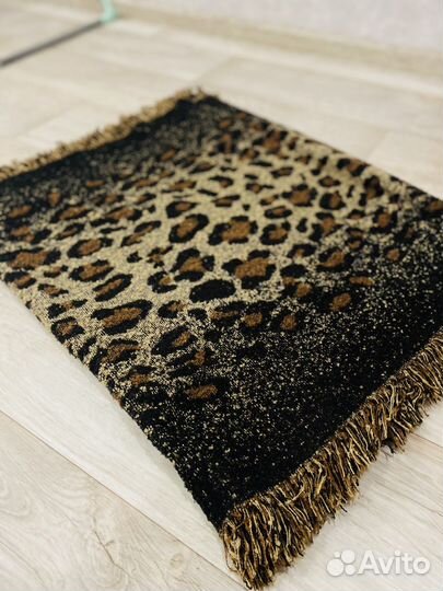 Шарф палантин женский леопардовый