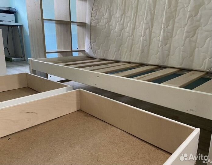 Детская кровать от 2 лет с матрасом 160 и ящиками