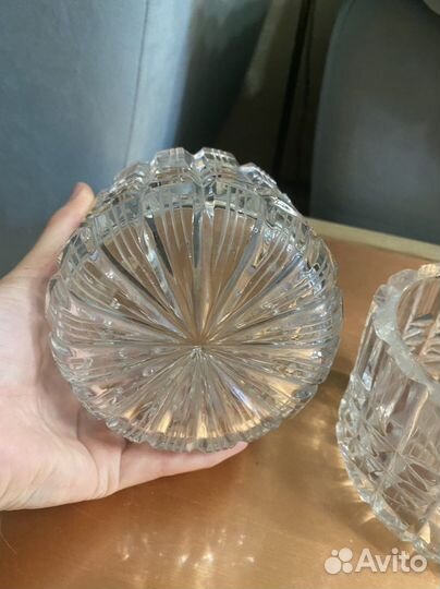 Салатники 2 шт. хрусталь СССР