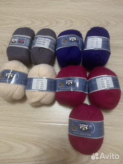 Пряжа пух норки