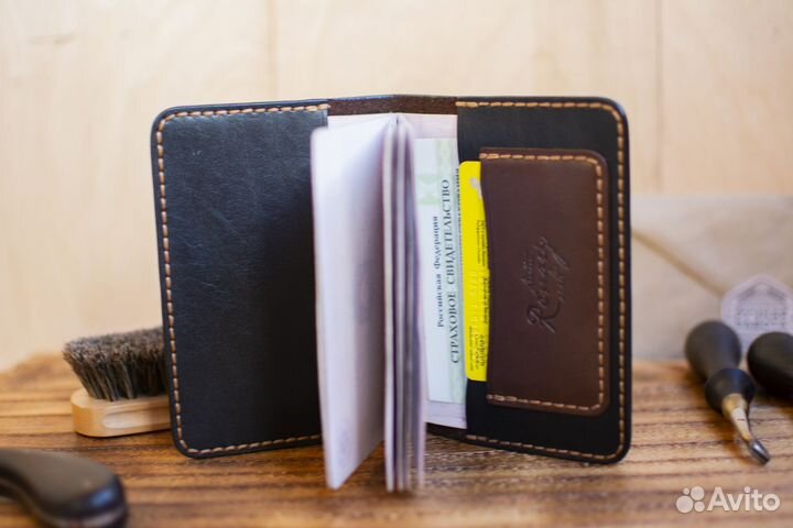 Обложка для паспорта натуральная кожа