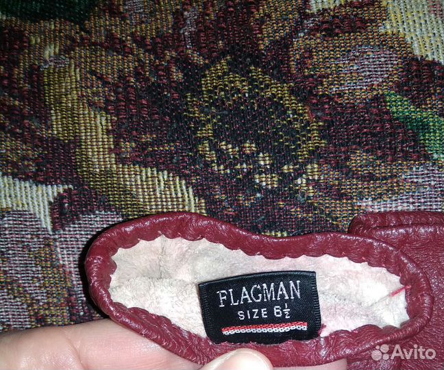 Натур.кожаные перчатки(6,5р-р)