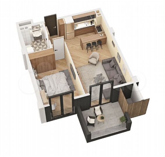 2-к. квартира, 60 м² (Грузия)