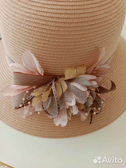 Шляпа женская соломенная
