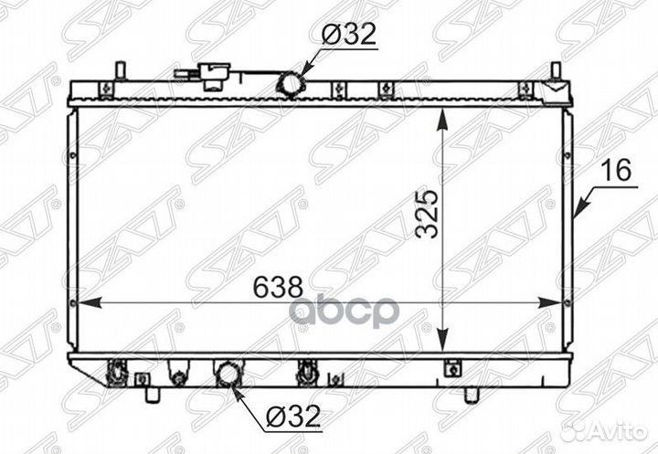 Радиатор Daihatsu Charade 93-00 / Pyzar 96-02