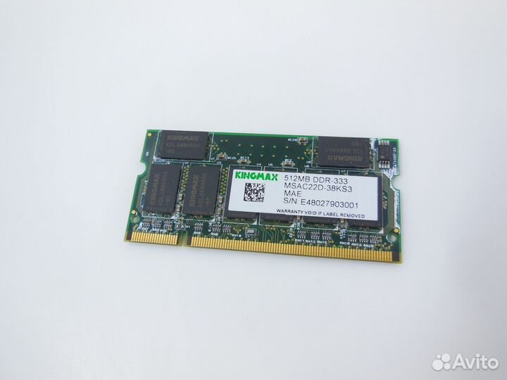 Памяти So-Dimm DDR333 512Mb KingMax msac22D-38KS3