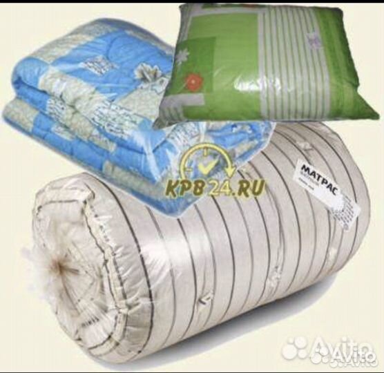 Спальный комплект матрас+одеяло+подушка
