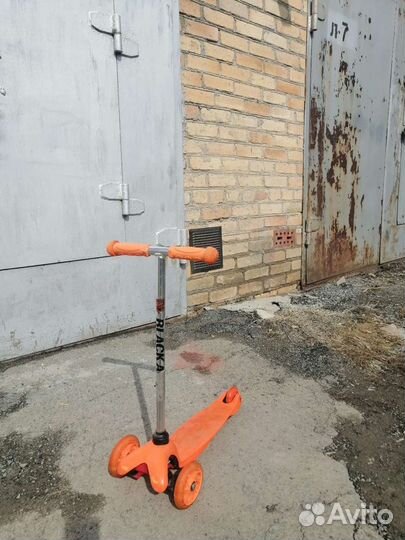 Самокат детский трехколесный бу