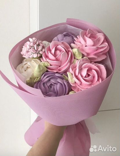 Букет из зефира к 1 сентября.Букет учителю