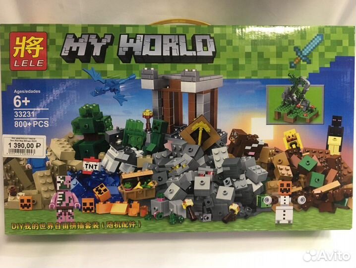 Конструктор Lele Minecraft ” Падение башни ”