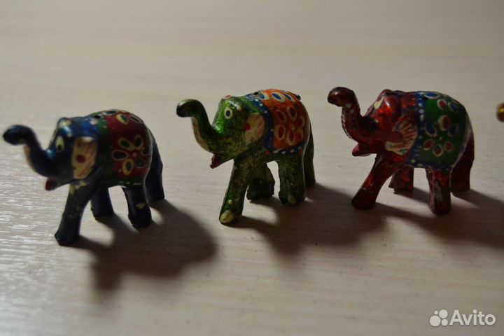 Маленькие фигурки. Слоники. Слон, слоник. 5 шт