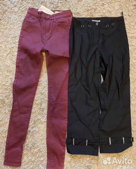 Новые джинсы и капри р164 на девочку