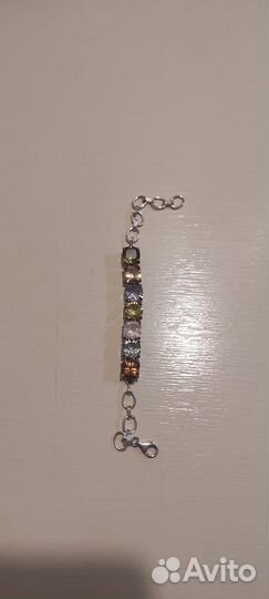 Браслет с кушонами натуральных камней