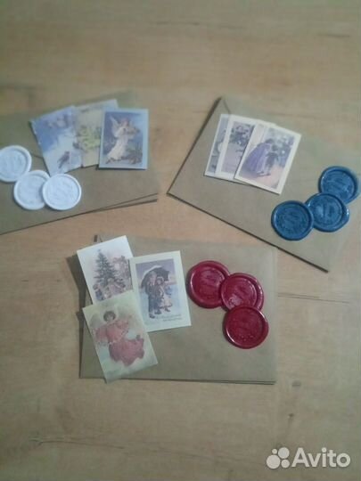 Крафт конверт с сургучной печатью