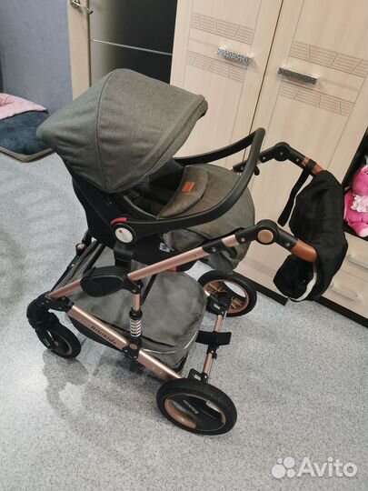 Детская коляска 3 в 1, с автокреслом 0+