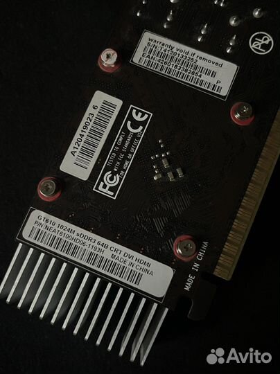 Видеокарта Palit GT 610 (1Gb, hdmi, DVI, VGA)