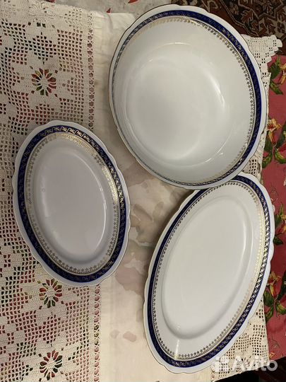 Фарфоровые блюда, селедочницы, чаша Ссср(Польша)