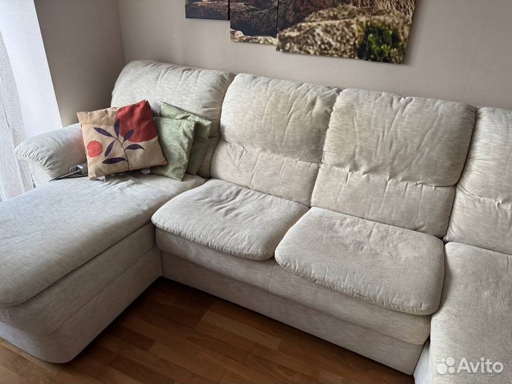 Огромный диван-кровать бу + матрас в подарок