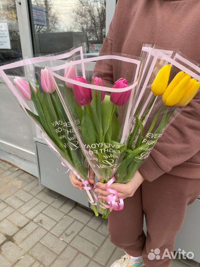 Тюльпаны к 8 марта в розницу