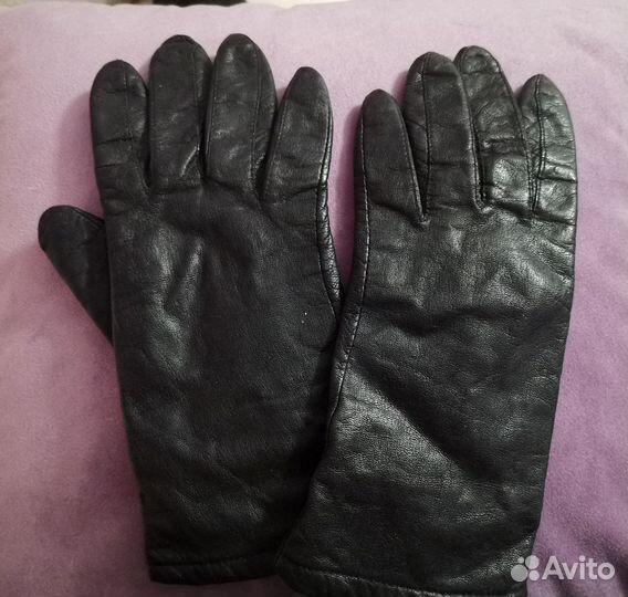 Перчатки женские кожаные 7 размера