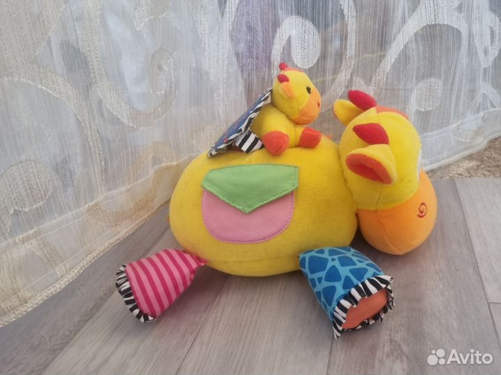 Мягкая игрушка Корова развивающая для малышей