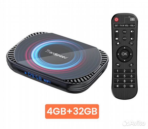 Тв Бокс Transpeed X4 (ан.vontar X4 новый 4/32 Gb)