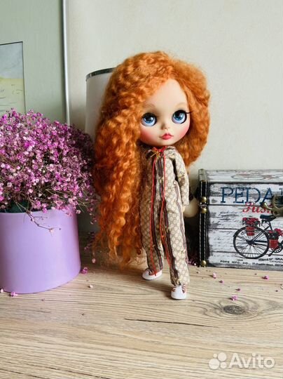 Кукла блайз blythe custom в стиле Gucci кастом