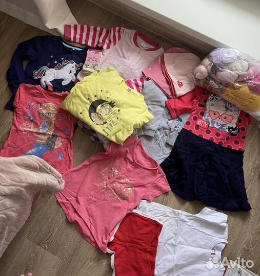 Вещи пакетом для девочки р.104-110