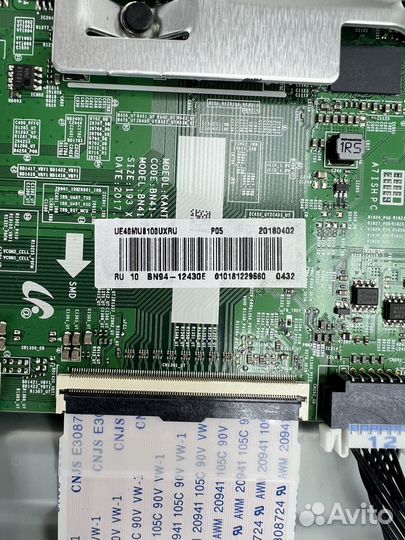 Разбор тв Samsung UE40MU6100