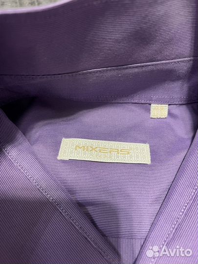 Рубашка мужская размер 52 54 фиолетовая