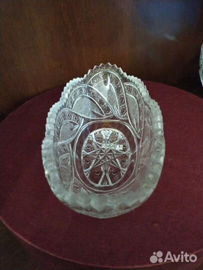 Ваза хрустальная СССР салатник конфетница