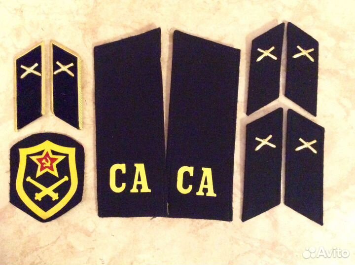 Парадные петлицы с эмблемами СССР