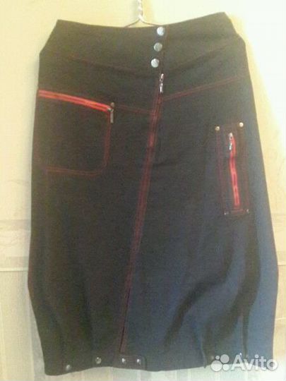 Юбка хлопковая стрейчевая